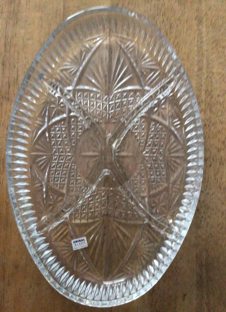 Cristal Glass Serving Dish