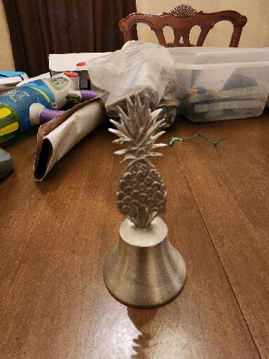 5" Pewter Bell Pineapple