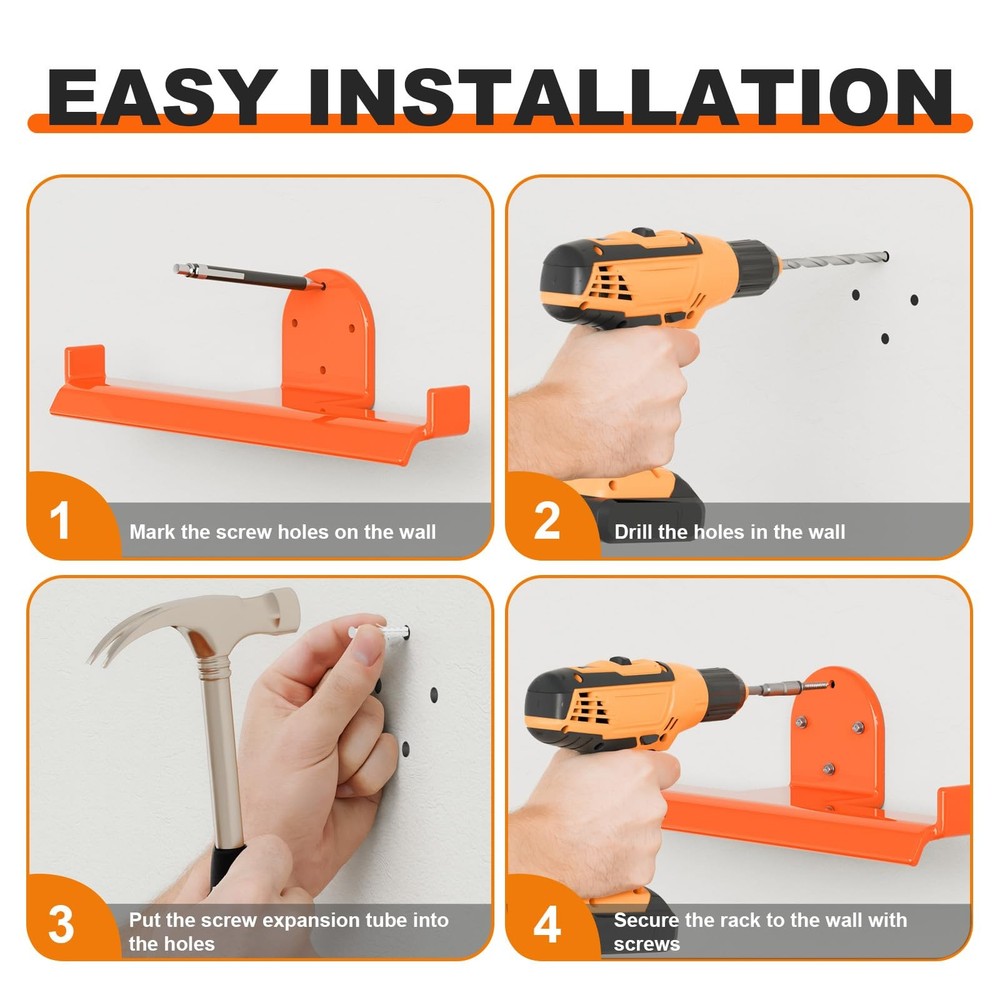 2 Pack Backpack Blower Rack, Heavy Duty Anti-Scratch Leaf 2