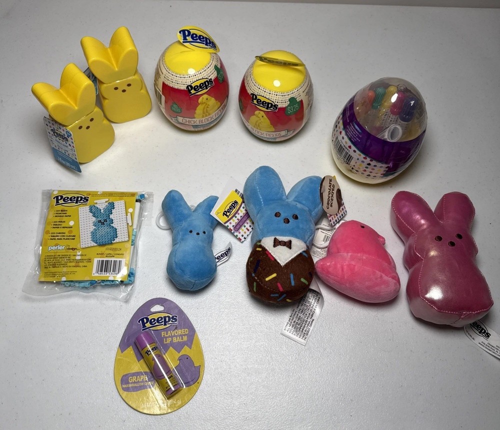 Peeps Assorted Easter bundle - Lot of 11 pcs NEW!