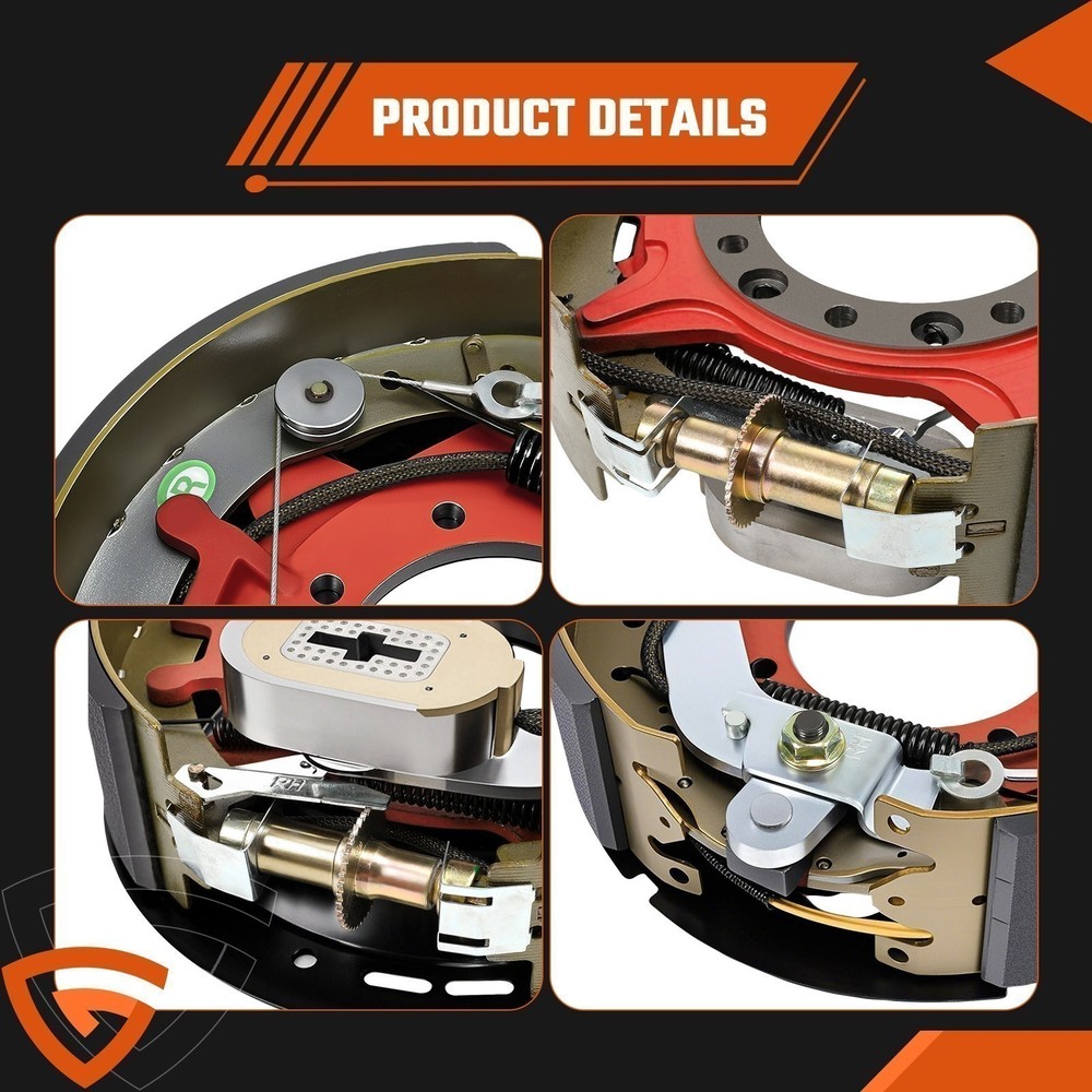 NEW PAIR 12-1/4x4" 10K HD Electric Backing Plate 10000 Trailer Brake Fits Dexter