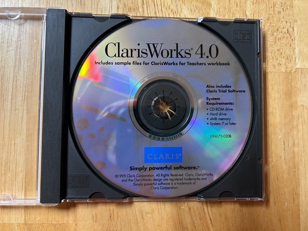 ClarisWorks 4.0 CD-Rom