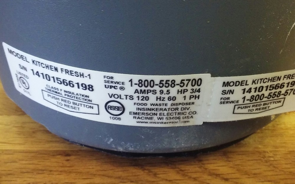 InSinkErator Evolution Kitchen Fresh Garbage Disposal