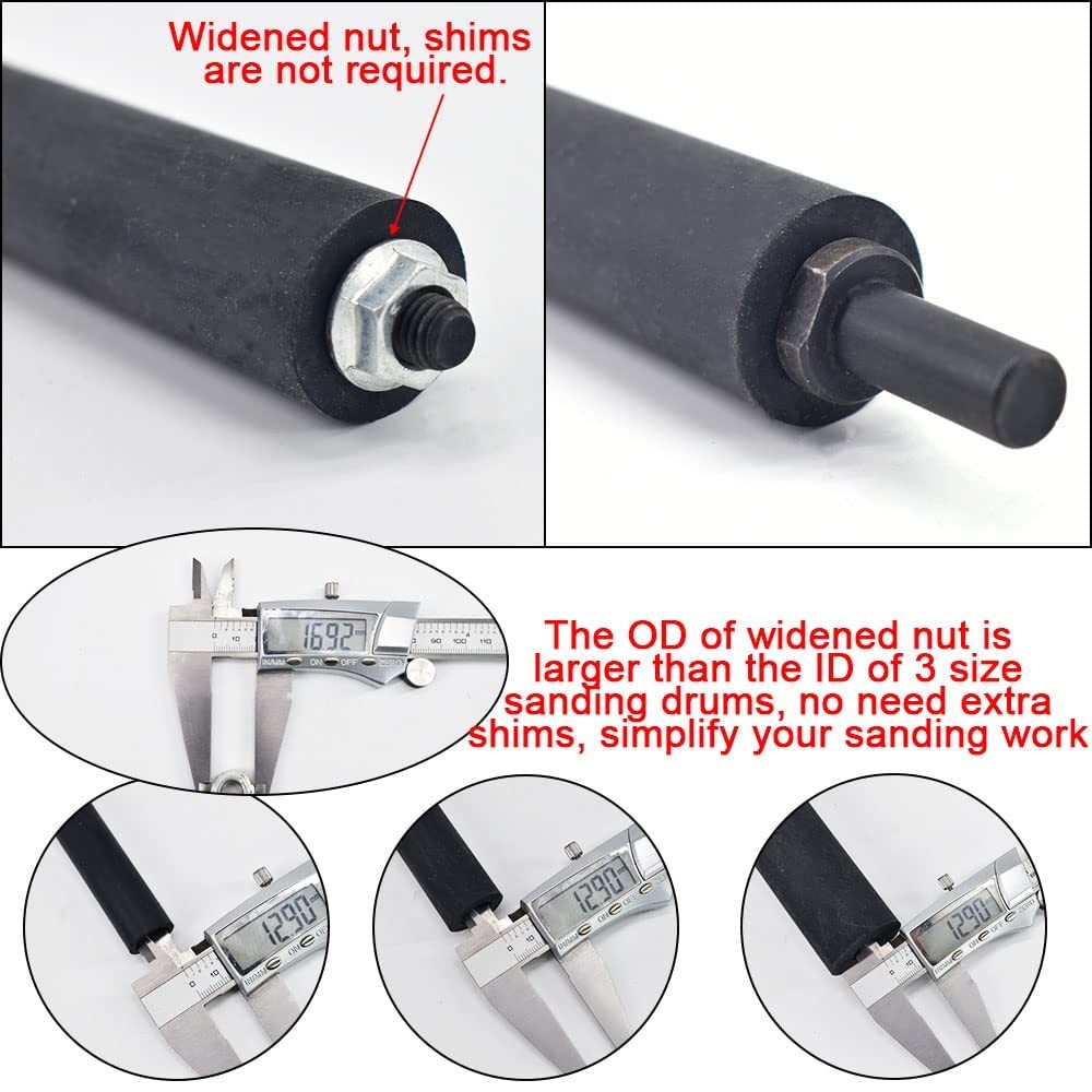 scottchen PRO Spindle Sander Adaptor 4-1/2" x 1/2" with Rubber Sanding Drum...
