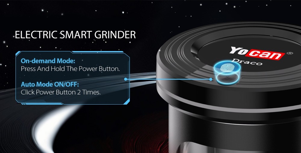 Draco Electric Herb Grinder - Black