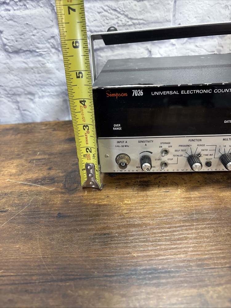 Simpson 7026 Universal Electronic Counter Frequency Timer Test Equipment