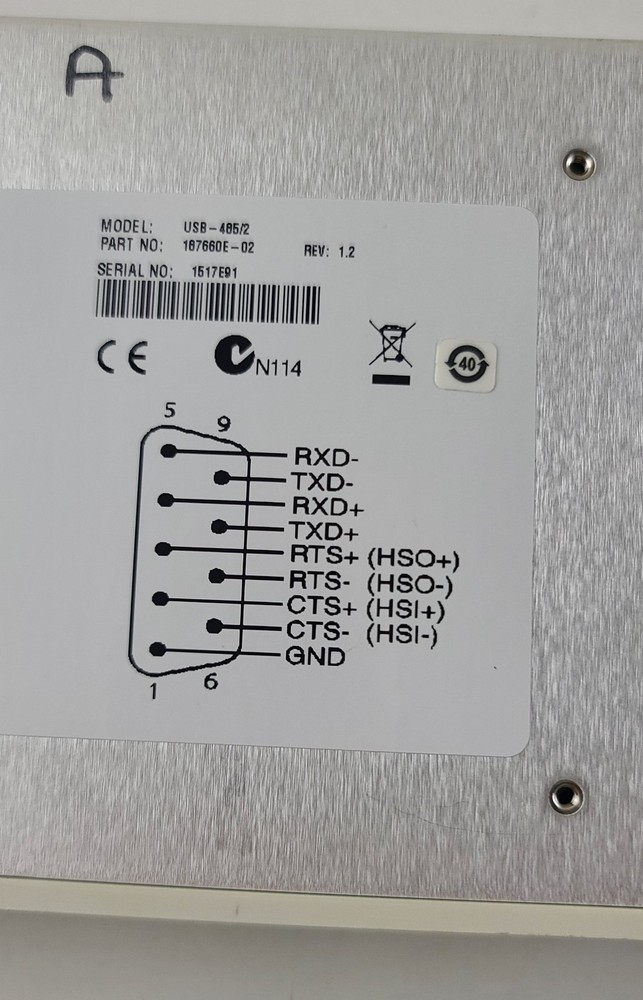 National Instruments USB-485/2 Serial Interface Device 187660E-02