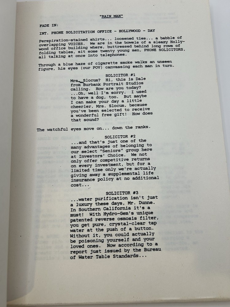 GHOST (1989) Screenplay – Early Draft Rewrite by Bruce Joel Rubin