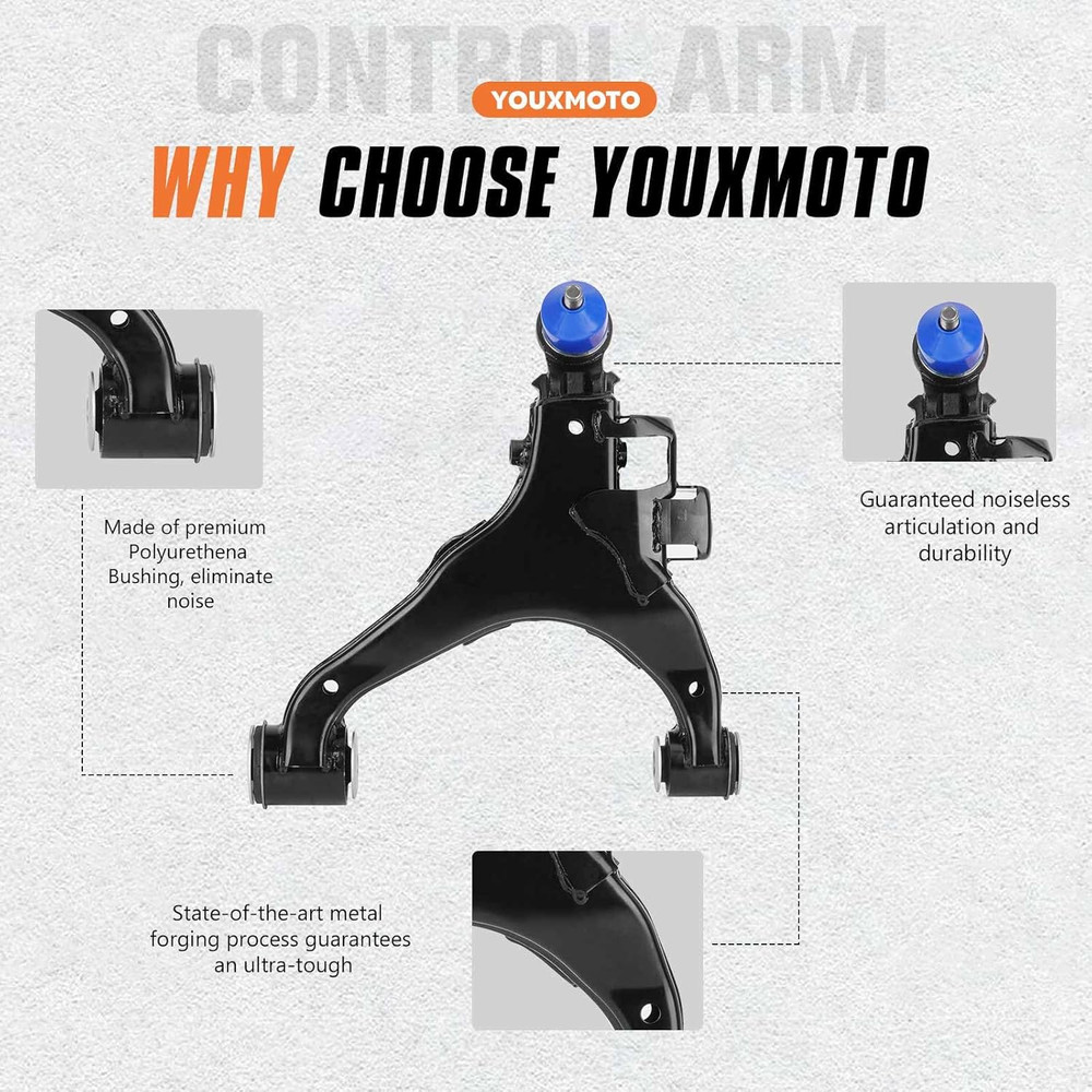 2007-19 Tundra 2008-19 Sequoia Front Control Arms Kit–Compatible Replacement
