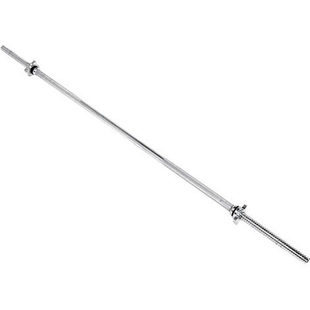 Barbell - Straight Standard Weight Bar with Threaded Ends, 5  Ft.