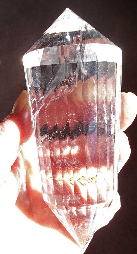 Clear Quartz Vogel 24-sided Crystal - v2003