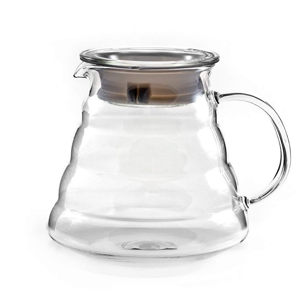 Cafetera de vidrio de 600 ml para servir café, apta para microondas