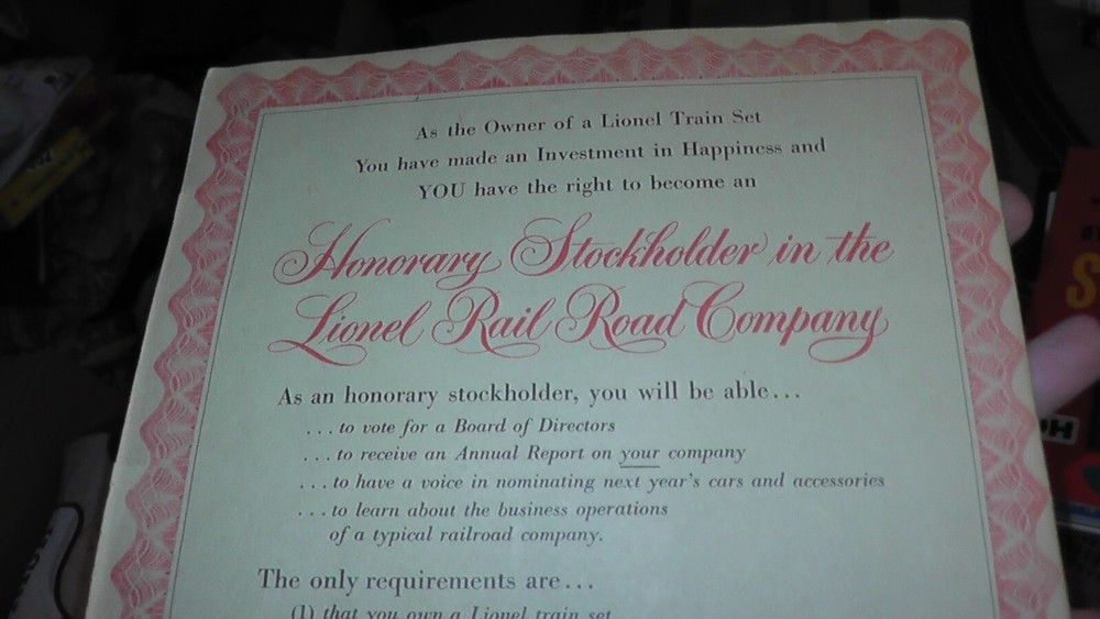 lionel accessory catalog vintage old