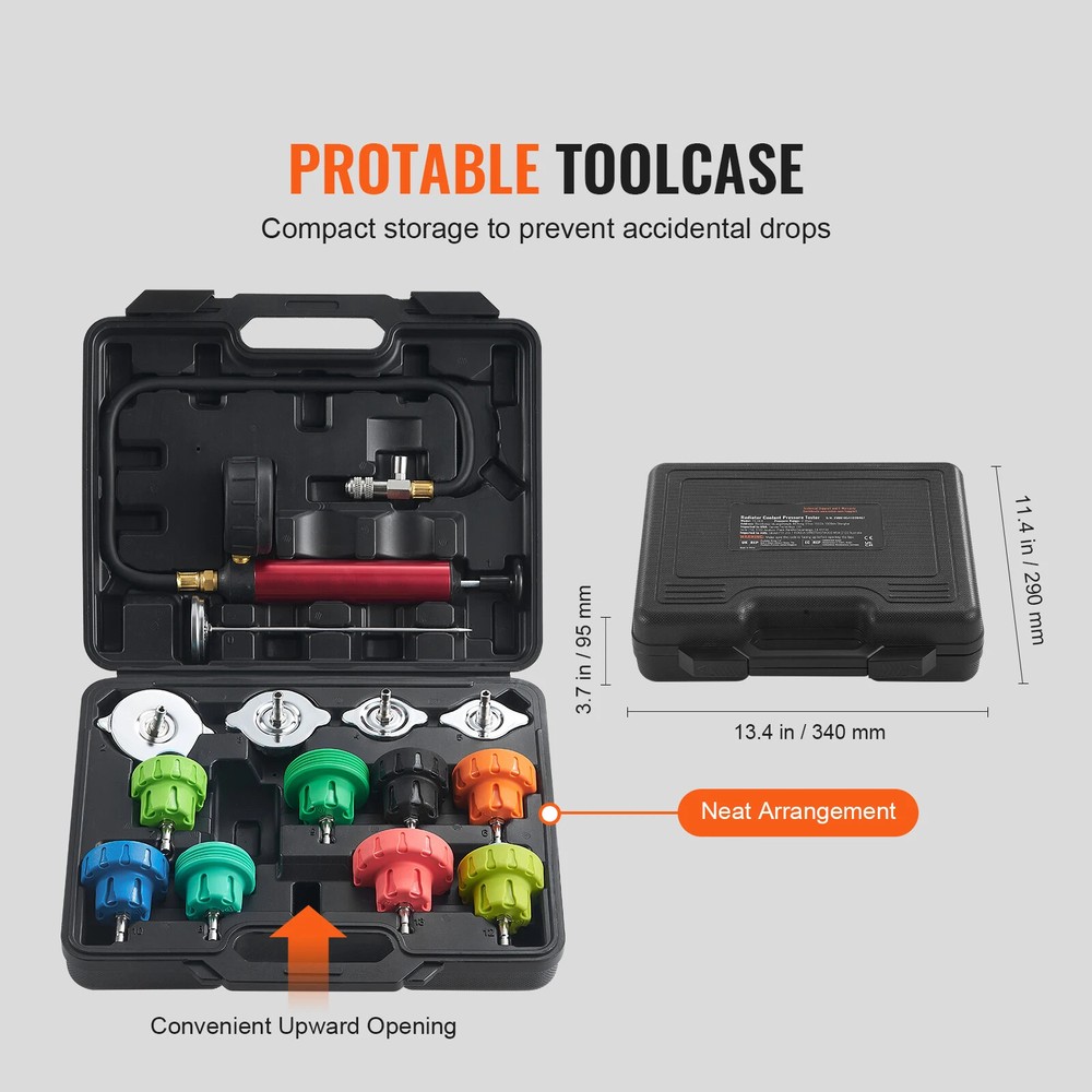 Coolant Pressure Tester Set Printer Tester Cooling Ventilation Device Cooling