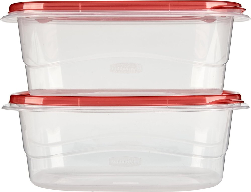 TakeAlongs Deep Rectangular Food Storage Containers, 8 Cup, 4 Count
