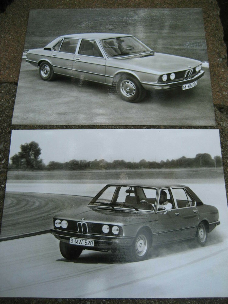 1970's BMW 520 Technical Data Brochure w/ Press Photos
