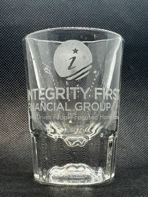 Integrity First Financial Group Clear Jigger Shot Glass