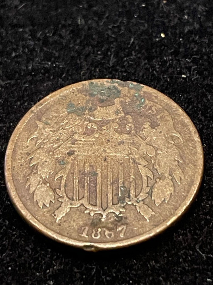 1867 TWO CENT PIECE - US Coin Ungraded         c