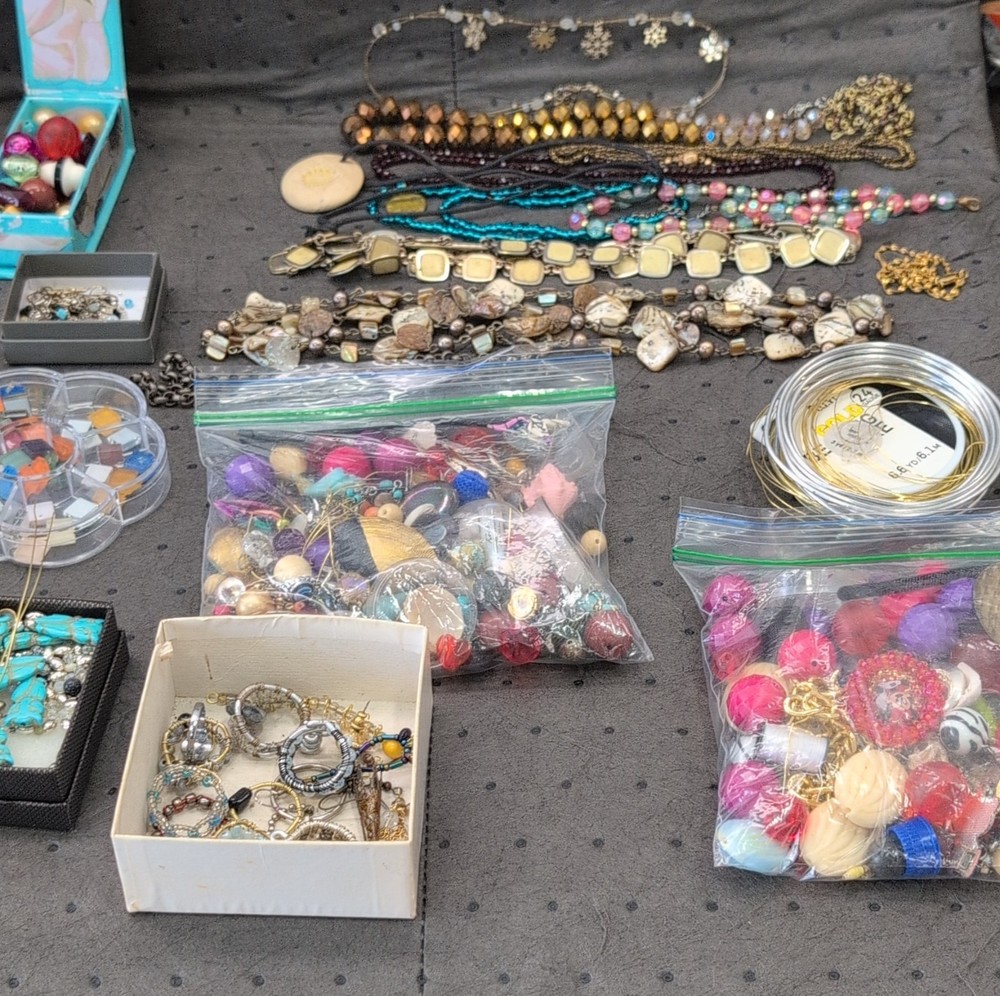 Threshold Jewelry Making Tool Set with Pliers, Hammer, Ring Sizer, Beads, Wire