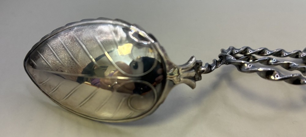 Two Mid-Century Norwegian 830 Silver Caddy Spoons
