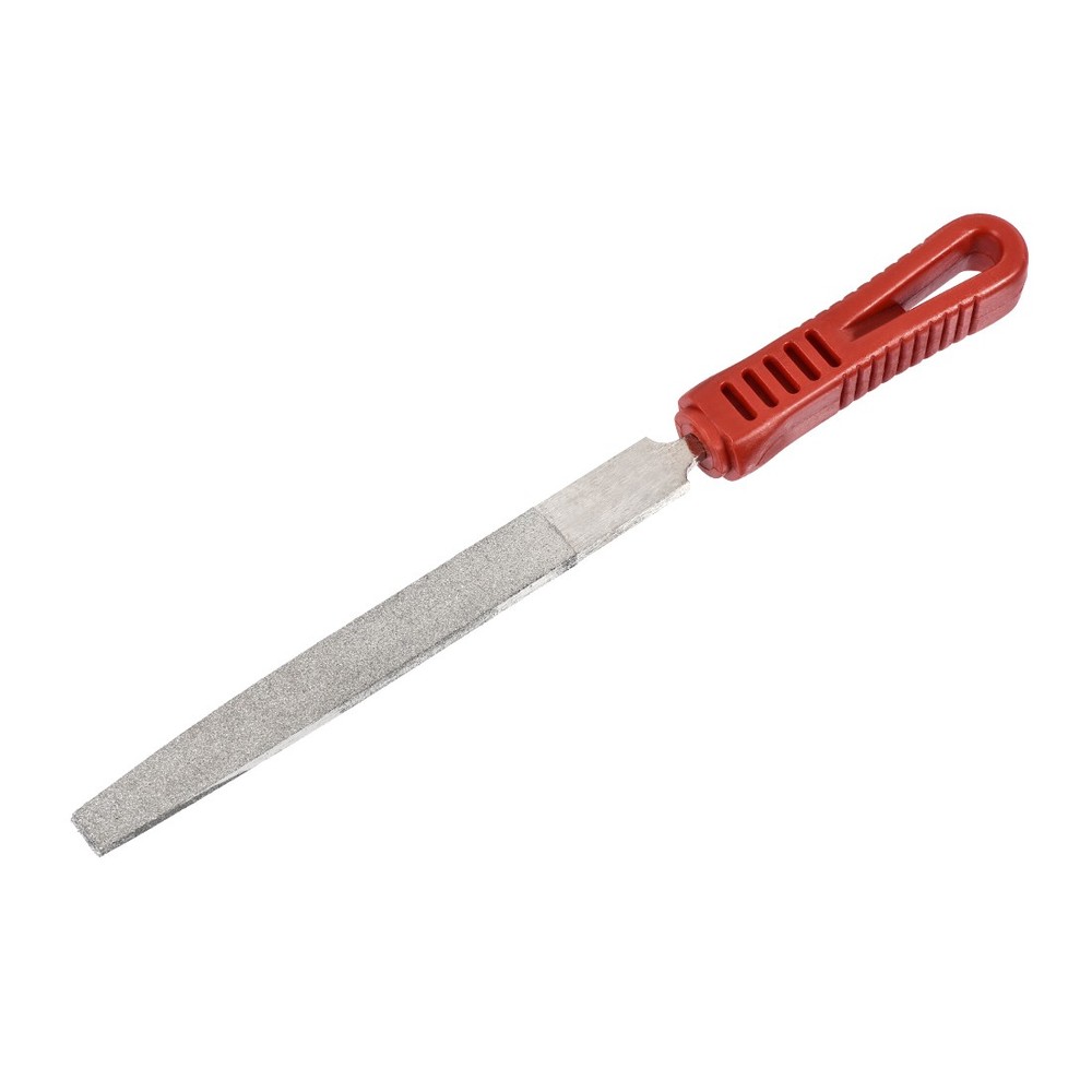 Diamond File 6 Inch Flat File Diamond Coated Plastic Handle Hand Tool