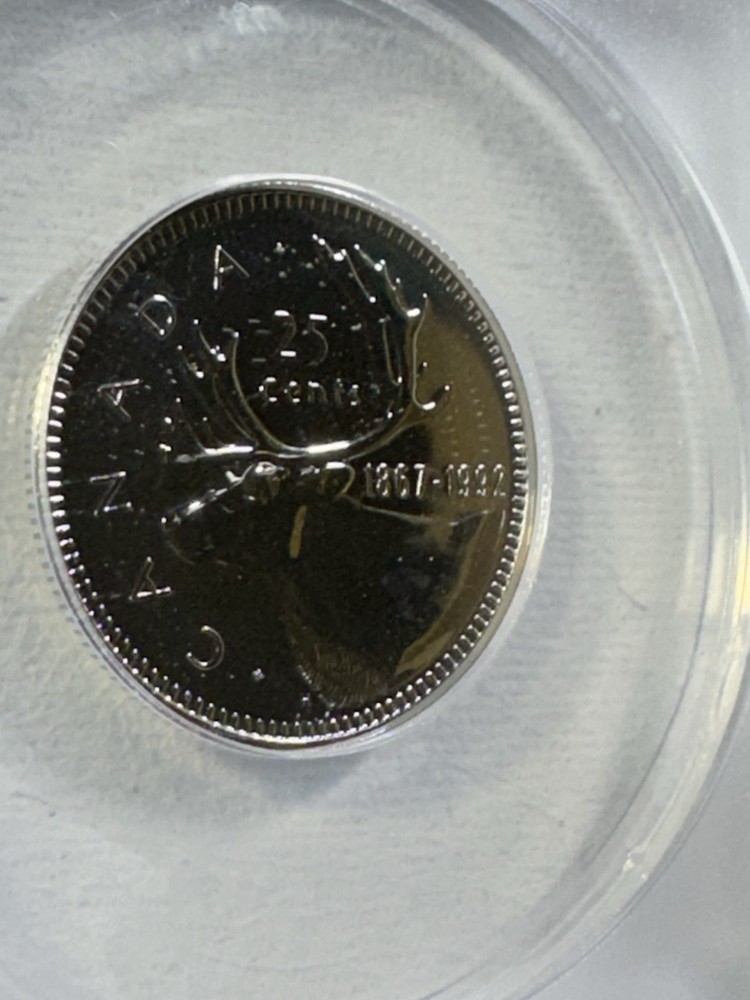 1992 Canada 25 Cents Specimen Graded SP 64 by ANACS