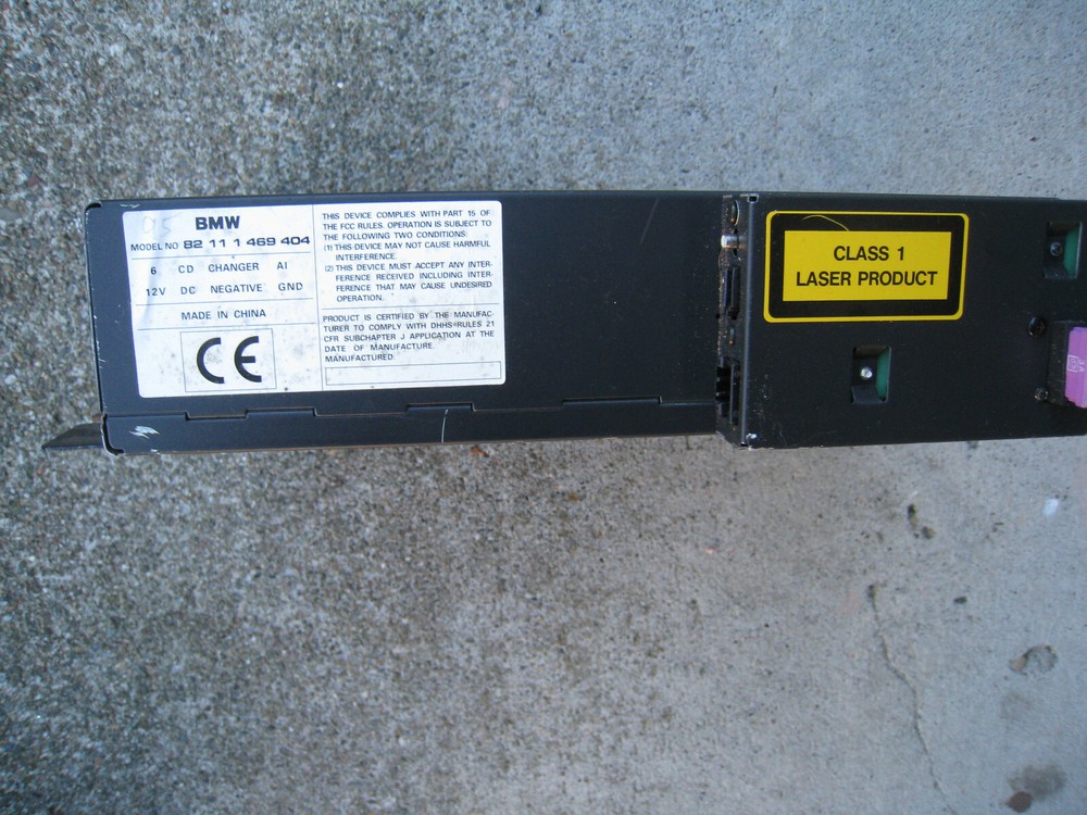 BMW 6 CD CHANGER # 82111469404