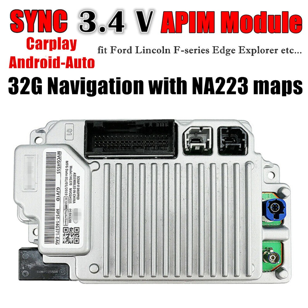 SYNC3 APIM VIN Programmed w/ Latest Sync 3.4 Software NA223 Fit Ford Lincoln
