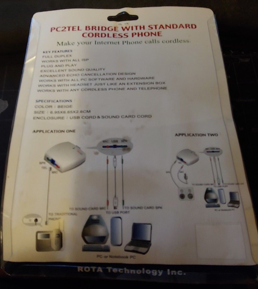 ROTA PC2TEL BRIDGE - The bridge between your PC and Telephone