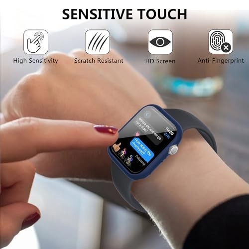 20 Pack 41mm Apple Watch Case with Tempered Glass Protector, Shockproof Bumper C