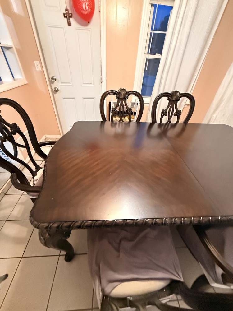 Wooden Dining Table Set for 4 Includes Chair