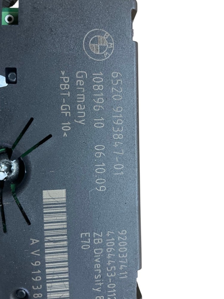 BMW 3 SERIES E93 ANTENNA AMPLIFIER DIVERSITY MODULE 9193847