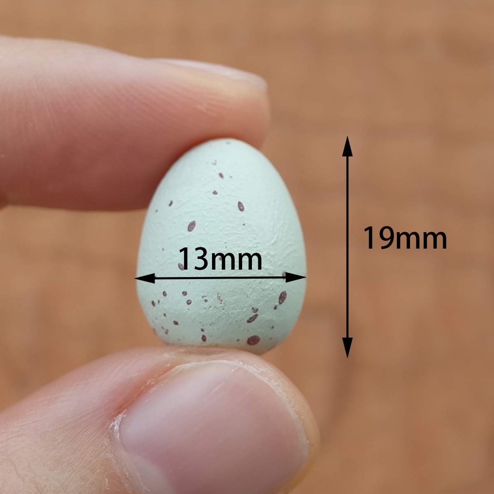 FOIBURELY 8 Pcs Solid Canary Plastic Eggs Hatching Trick The Birds to