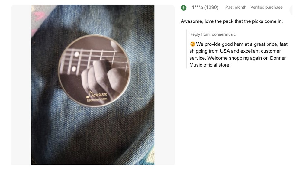 Donner Guitar Picks Celluloid 16 Pack Thin Medium Heavy Extra Heavy Picks + Case