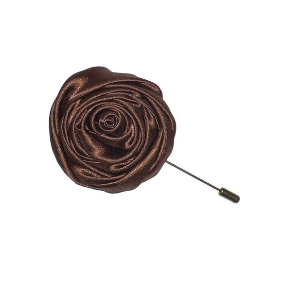 NEW Brown Flower Lapel Pin