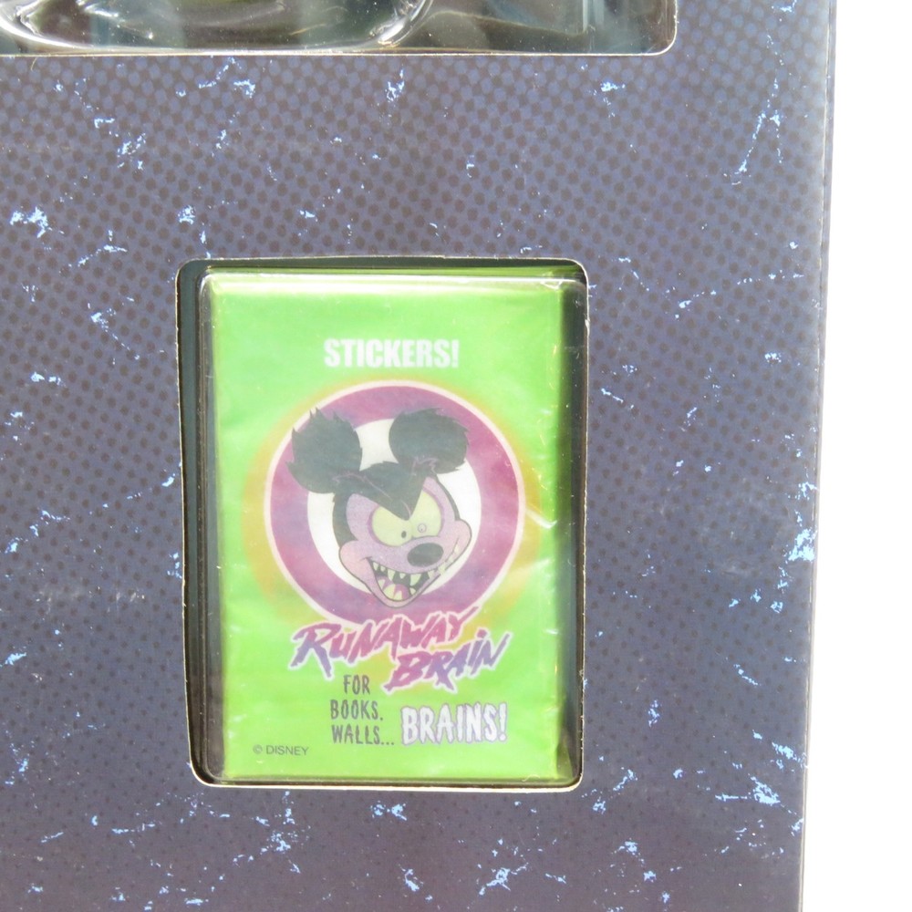 Runaway Brain Mickey Mouse Cereal Box w/8" Action Figure Inside