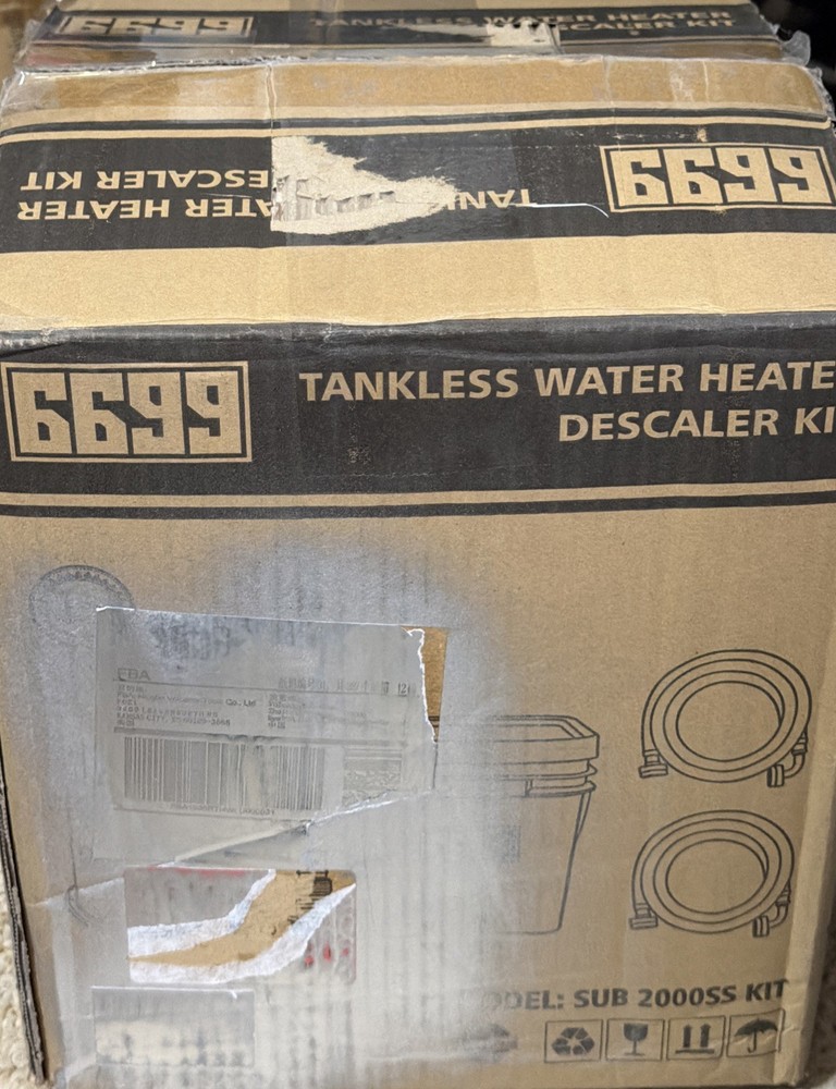 6699 Tankless Water Heater Flush Kit Includes 1/3HP Stainless Steel Sump Pump...