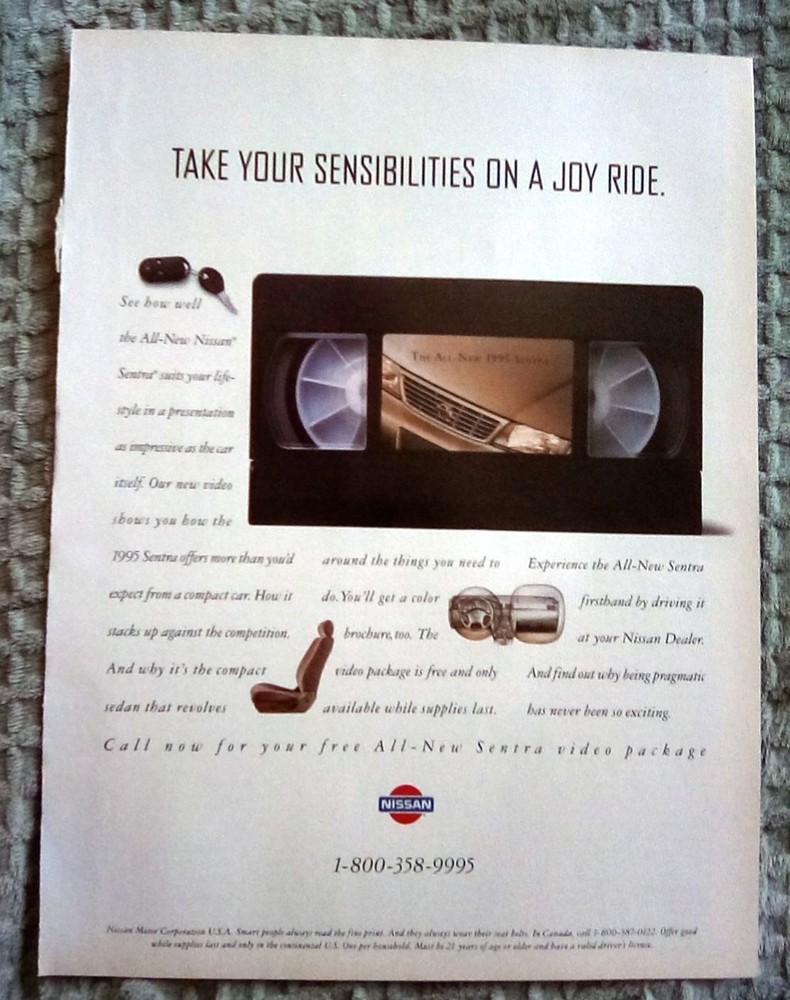 1995 Nissan Sentra Print Ad