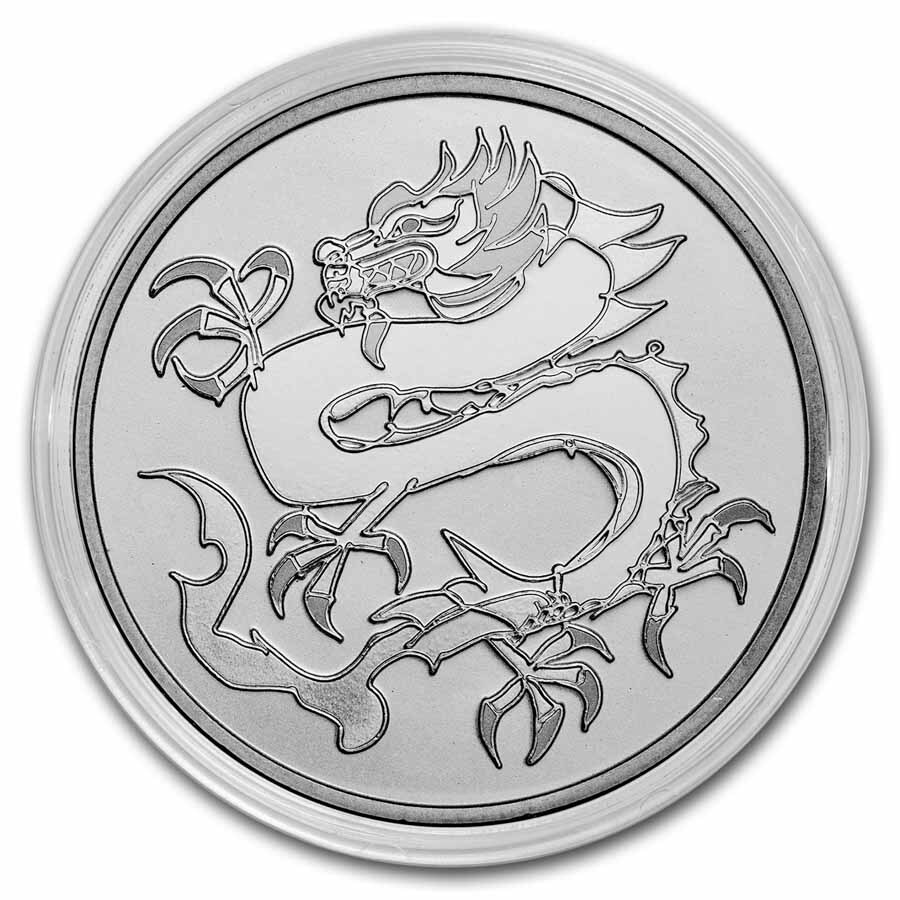 1 oz Silver Round - Lunar "Dragon" by D.G. Smalling