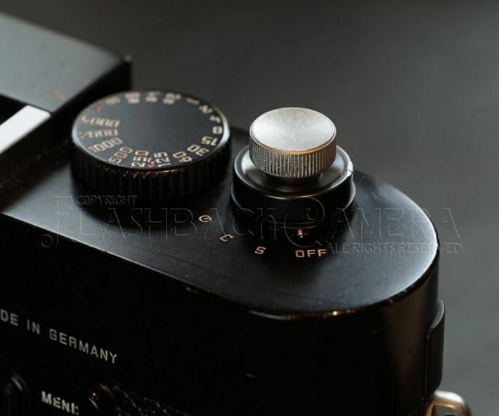 NANIGASHI Shutter Release Button BRASS SILVER ' LARGE ' L Size #015203