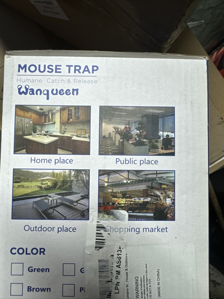 6x Humane Mouse Traps No Kill, Release Mouse Trap Reusable Mice Trap Live Catch