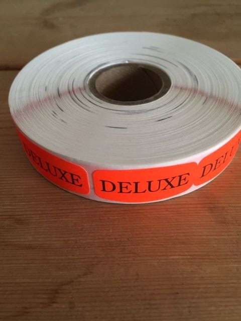 1000 ea. DELUXE MERCHANDISE LABELS STICKERS