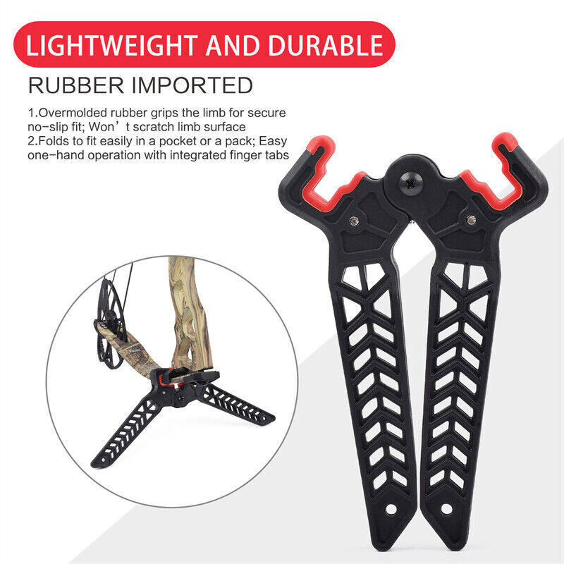 Folding Compound Bow Stand Holder Rack Bracket For Archery Target Shooting(S)