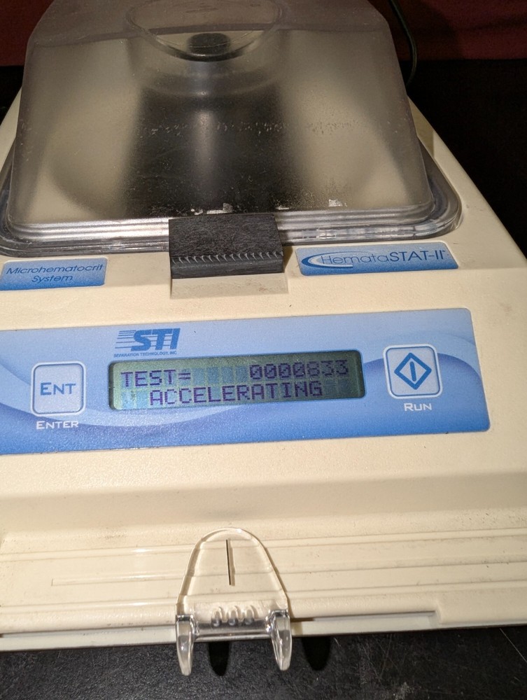 Seperation Technology STI HemataSTAT-II 100-100 Microhematocrit System Microfuge