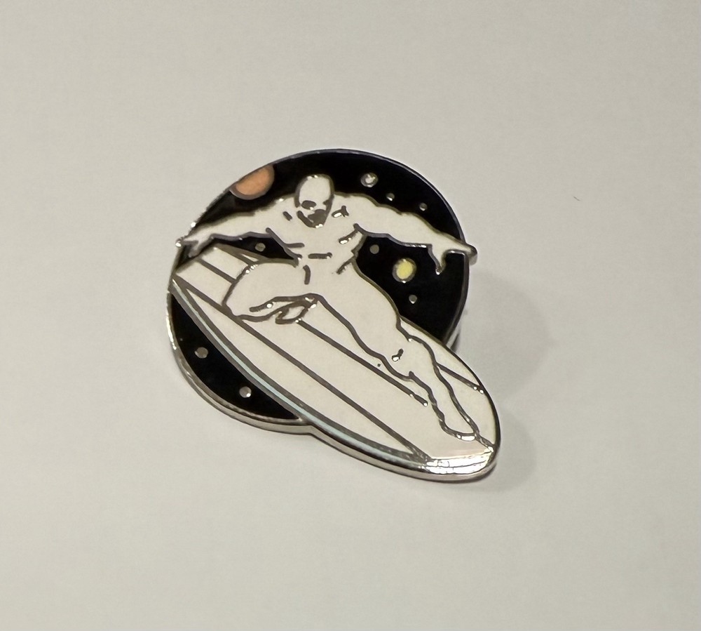 Silver Surfer Fantastic Four #114 Planet Studios Vintage 1990 Marvel Pin