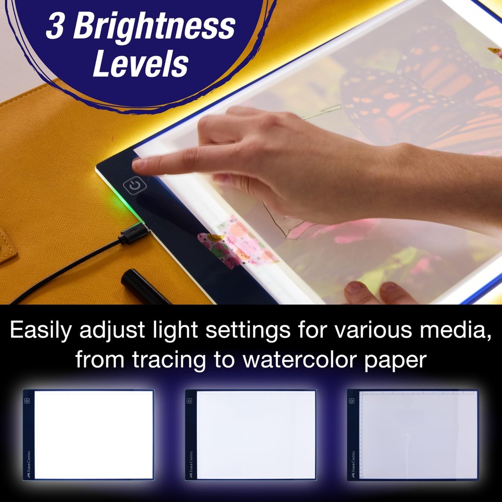 Faber-Castell LED Light Tracing Board: Adjustable Up Drawing White