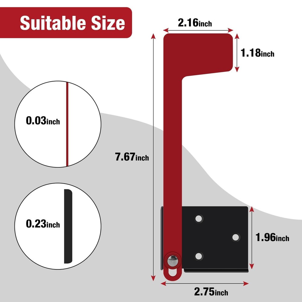 Merear Mailbox Flag Replacement Kit, Galvanized Steel Flag for Mailbox, Mailb...