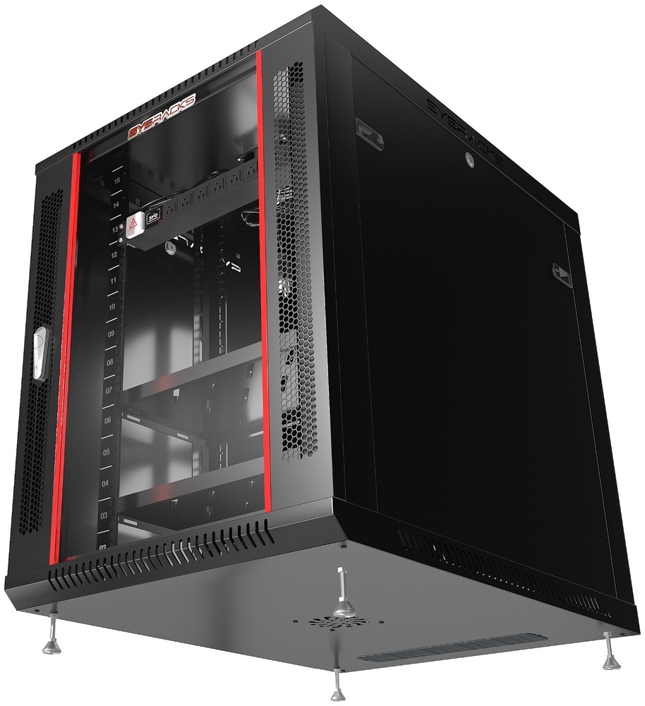 Server Rack 15U Enclosed 35-Inch Deep Cabinet Locking Networking Data Enclosure