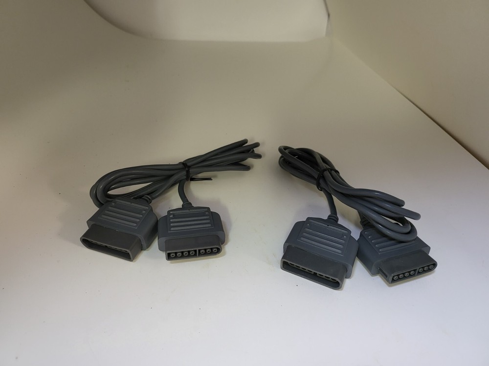2 NEW SNES High Quality Super Nintendo Controller Extension Cable by Performance