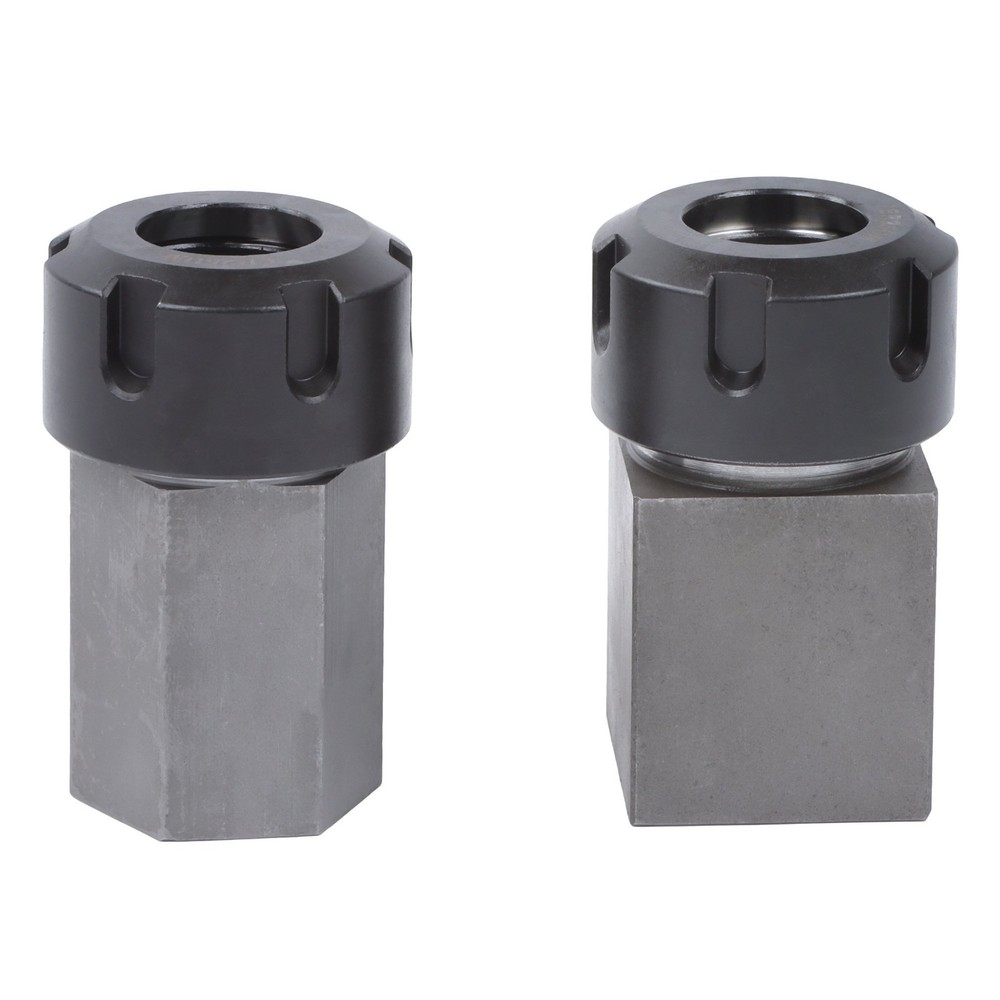 2-Piece ER-25 Collet Block Set Hex Square for Precision Machining